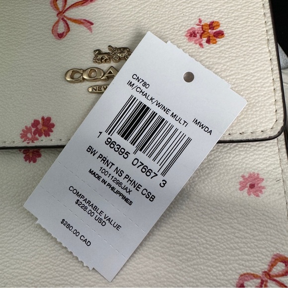 coach North South Phone Crossbody With Bow Print cn780 - Picture 7 of 7